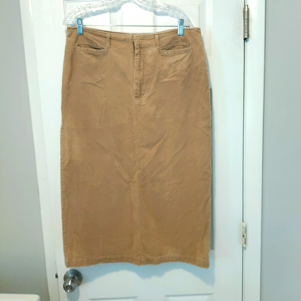 White Stag Tan Corduroy Skirt